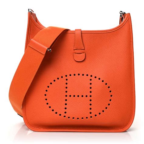 hermes mini evelyne measurement|hermes evelyne price guide.